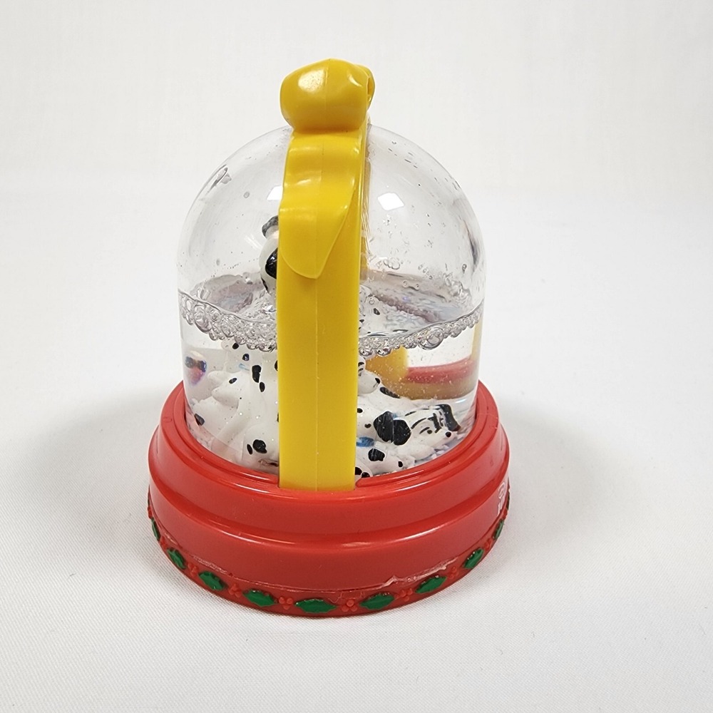 VINTAGE 101 Dalmations 1996 Christmas Snow Flurries Dome Globe McDonald's Toy - Picture 4 of 9